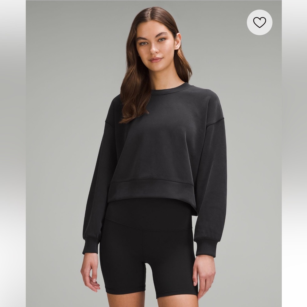 Lululemon Athletica Softstreme Perfectly Oversized Cropped Crew Size 8